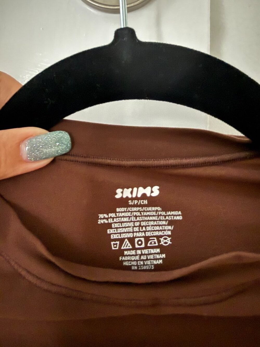 SKIMS FITS EVERYBODY T-SHIRT  COCOA / S - Picture 3 of 3